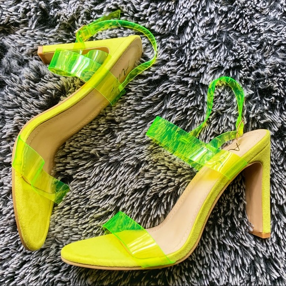 Aiit Shoes - ⚡️NEW Neon Lime Strappy Heels